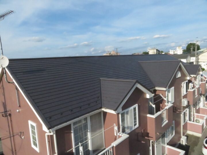 栃木県真岡市 アパート屋根カバー工事