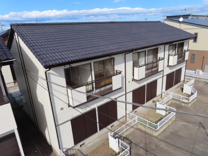 栃木県宇都宮市　アパート屋根塗装・外壁塗装工事